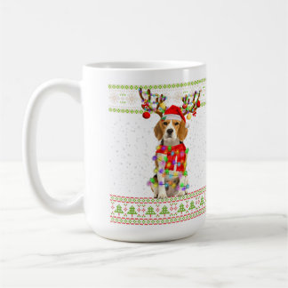 Beagle Ugly jul Ljus Kaffemugg