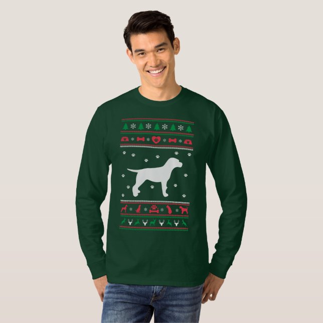 Beagle Ugly jul Sweater Tröja (Hel framsida)