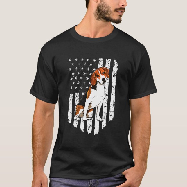 Beagle Usa T Shirt (Framsida)
