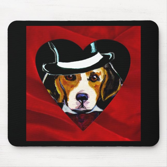 Beagle Valentine Gifts Musmatta (Framsidan)