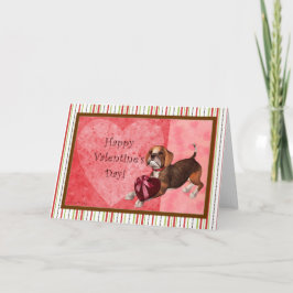 Beagle Valentines dagskort - blank insida Helgkort