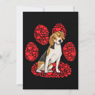 Beagle Valentines day Hund Kärlek Tass Meddelande
