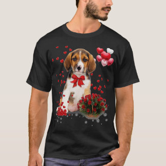Beagle Valentines day Shirt Rolig hund Älskare Lyc T