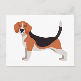 Beagle Valp Hund Hej Tack Kärlek Saknar Dig Vykort