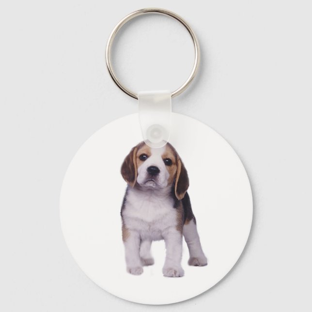 Beagle Valp Keychain Nyckelring (Framsida)
