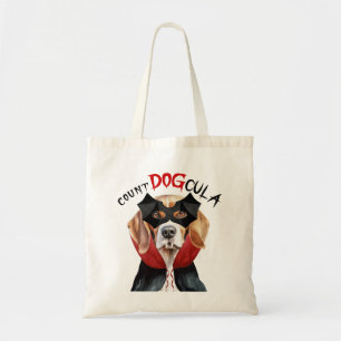 Beagle Vampire Hund Bus eller godis Halloween Tygkasse