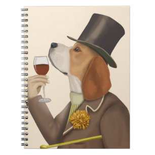 Beagle Vin Snob Anteckningsbok