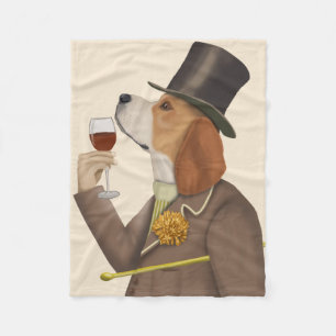 Beagle Vin Snob Fleecefilt