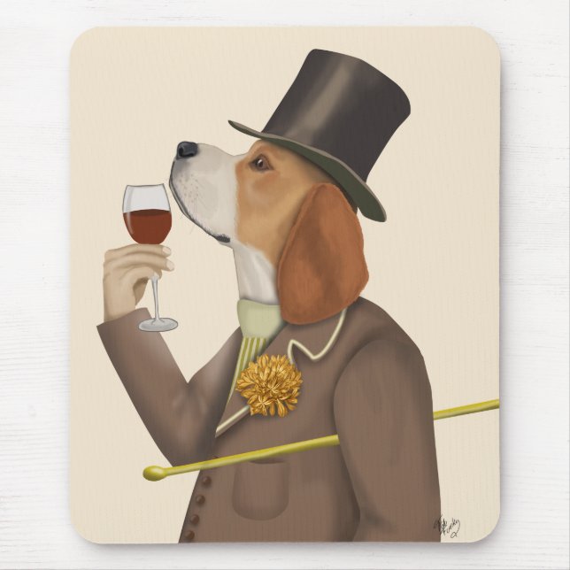 Beagle Vin Snob Musmatta (Framsidan)