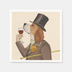 Beagle Vin Snob Pappersservett