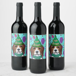 BEAGLE VINFLASKA ETIKETT
