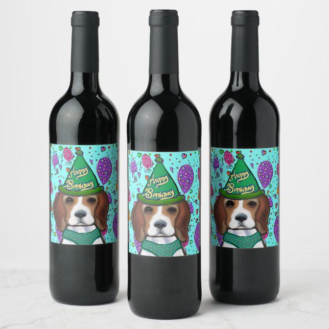 BEAGLE VINFLASKA ETIKETT (Flaskor)