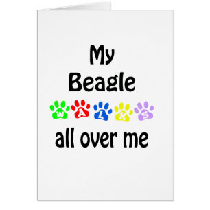 Beagle Walks Design Hälsningskort