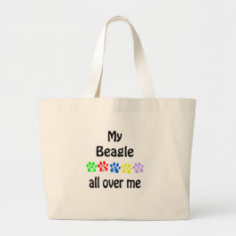Beagle Walks Design Jumbo Tygkasse