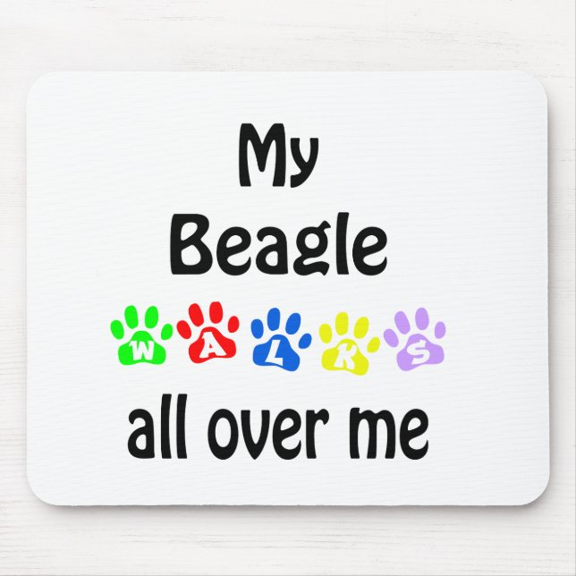 Beagle Walks Design Musmatta (Framsidan)
