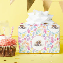Beagle Watercolor Birthday wrap papper