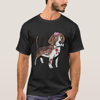 Beagle Zombie Hund Bone Costume Cute Animal Halldu T Shirt
