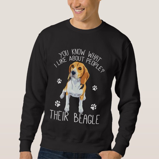 Beagleägare Hund  Beagle Hund Lång Ärmad Tröja (Framsida)