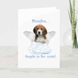 Beagleängel Helgkort