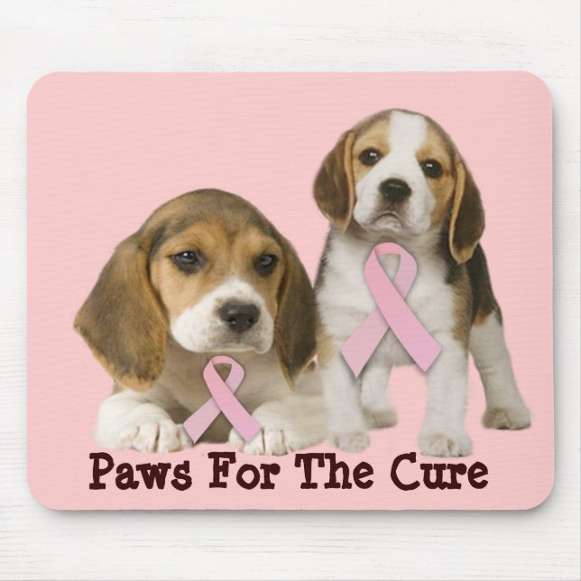 Beaglebröstcancer Mousepad Musmatta (Framsidan)
