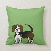 Beagledekorativ kudde