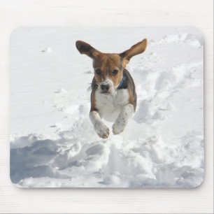 Beagleflyg i snön musmatta