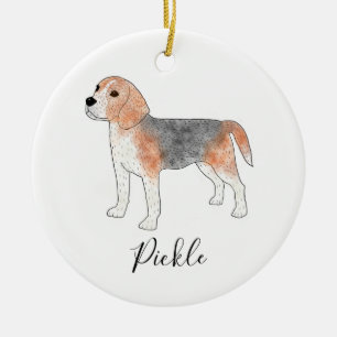 Beaglehelgdagprydnad Julgransprydnad Keramik