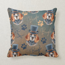Beaglehund- och tass avtryckSteampunk stil,