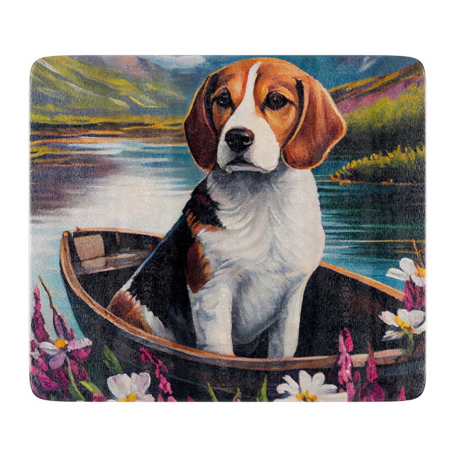 Beaglehund på paddel: Ett naturskönt äventyr (Framsidan)