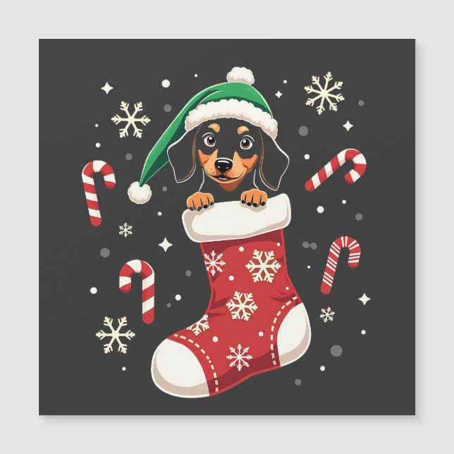 Beaglehund som bär tomteluva Julälskare (Framsida)