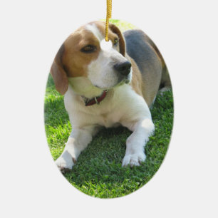 Beaglehundprydnad Julgransprydnad Keramik
