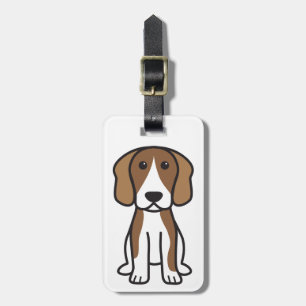 Beaglehundtecknad Bagagebricka