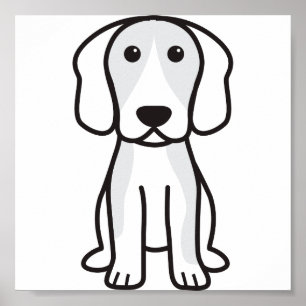Beaglehundtecknad Poster