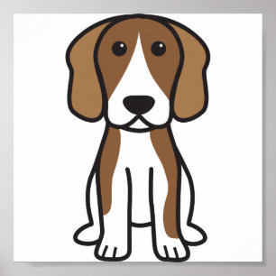 Beaglehundtecknad Poster