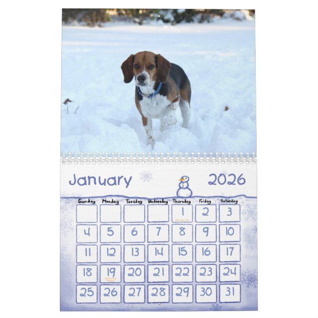 Beaglekalender 2012 kalender (Jan 2026)