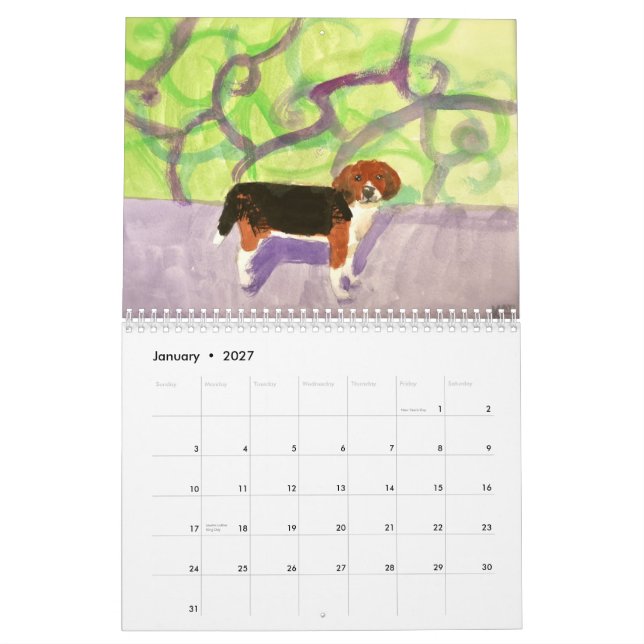 Beaglekalender 2015 kalender (Jan 2027)