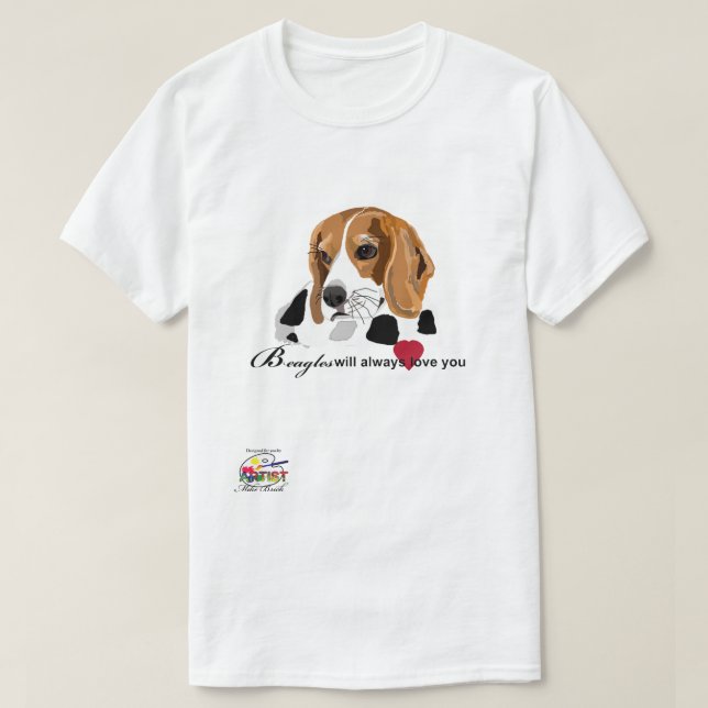 Beaglemanar skjorta för T Tröja (Design framsida)
