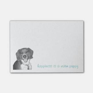 beaglen postar det noterar post-it block