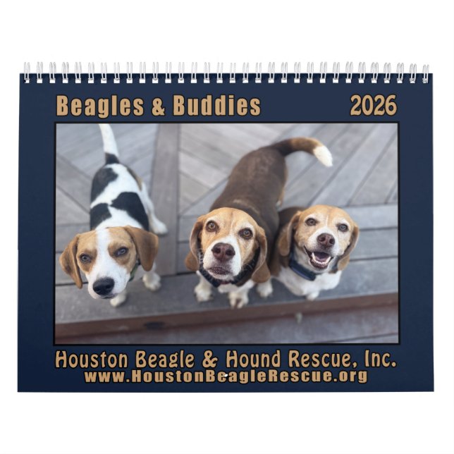 Beagles and Buddies 2026 Calendar Kalender (Omslag)
