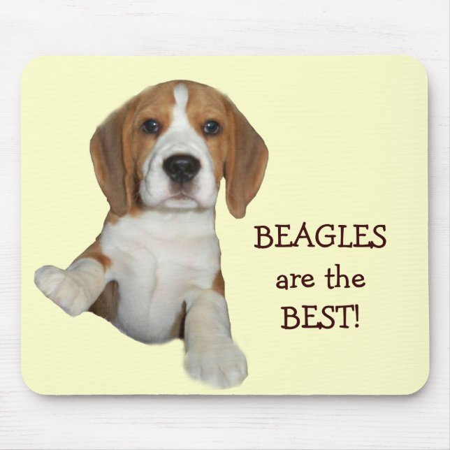 Beagles är den bäst Mousepaden Musmatta (Framsidan)