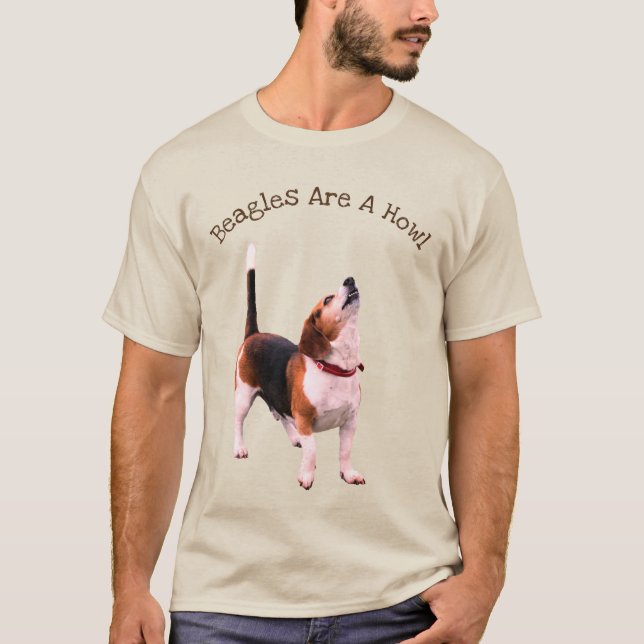 Beagles är en bra cute-Hund T Shirt (Framsida)