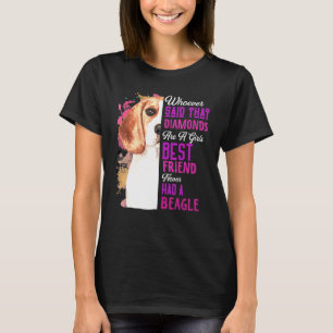 Beagles är en flickas bästa vän Hund Mammor d T Shirt