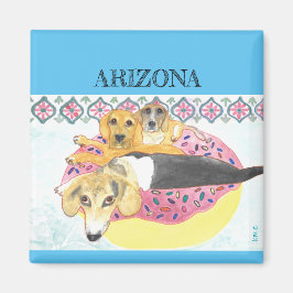 Beagles Bassäng Party Magnet