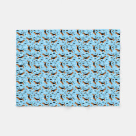 Beagles Cute Beagle Mönster Fleecefilt