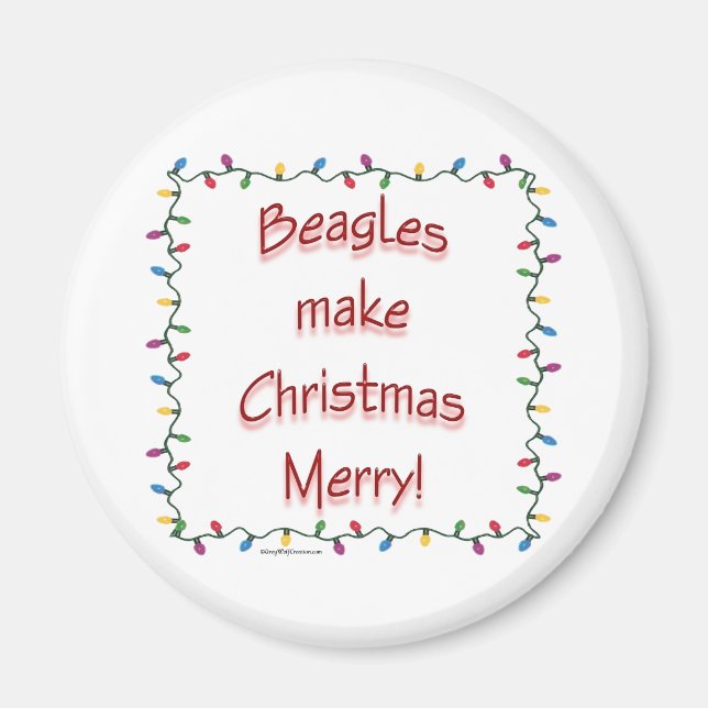 Beagles Gör jultomhet till ära - Magnet (Framsidan)
