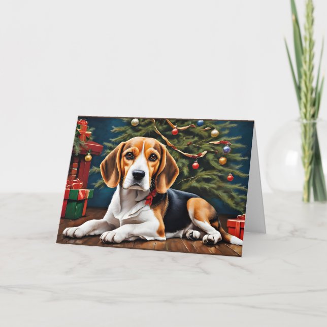 Beagles Helgdag jul Kort (Framsida)