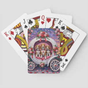 Beagles Hund Alla hjärtans dag Casinokort