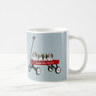 Beagles i vagnmugg kaffemugg