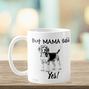 Beagles Mugg/ typografi Kaffemugg