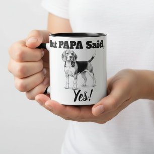 Beagles Mugg/ typografi Mugg